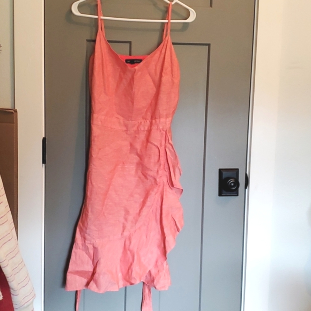NEW Banana Republic ladies dress sz 4 LINEN BLEND